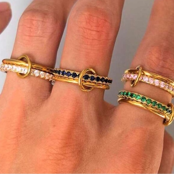 Gold  Women's Ring N1179 - Picture 2 of 4